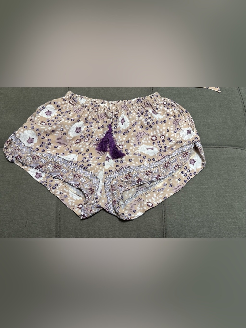 Natalie Martin Shorts Vintage Flowers Cream XS - Picture 10 of 10